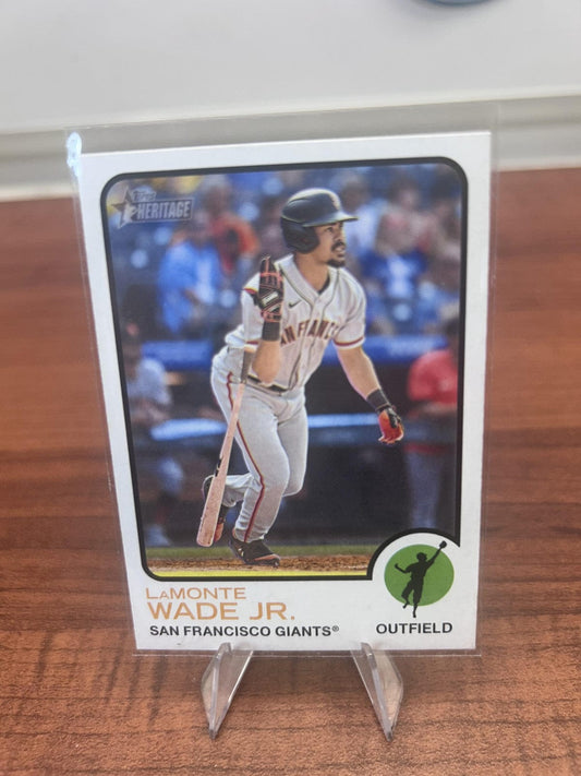 Cheap Sneaks Footwear/Sports Cards Baseball Card LaMonte Wade Jr. 2022 Topps Heritage #576 San Francisco Giants