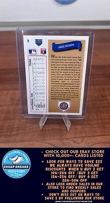 Cheap Sneaks Footwear/Sports Cards Baseball Card Lance Dickson RC 1991 Upper Deck #9 Chicago Cubs