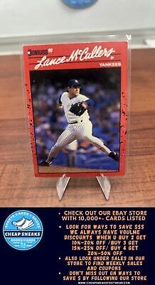 Cheap Sneaks Footwear/Sports Cards Baseball Card Lance McCullers 1990 Donruss #433c New York Yankees