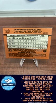 Cheap Sneaks Footwear/Sports Cards Baseball Card Lance McCullers 1990 Donruss #433c New York Yankees