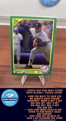 Cheap Sneaks Footwear/Sports Cards Baseball Card Lance McCullers 1990 Score #186 New York Yankees
