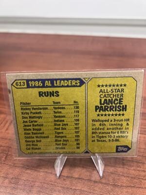 Cheap Sneaks Footwear/Sports Cards Baseball Card Lance Parrish 1987 Topps #613 Detroit Tigers