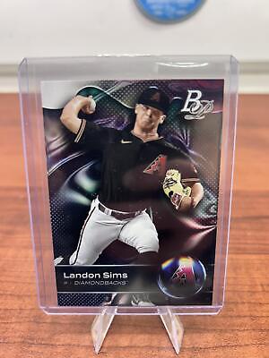 Cheap Sneaks Footwear/Sports Cards Baseball Card Landon Sims 2023 Bowman Platinum Top Prospects #TOP-94 Arizona Diamond