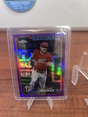 Cheap Sneaks Footwear/Sports Cards Baseball Card Lane Thomas  2024 Topps Chrome Purple Logofractor Refractor /250 #66 N