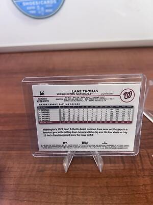 Cheap Sneaks Footwear/Sports Cards Baseball Card Lane Thomas  2024 Topps Chrome Purple Logofractor Refractor /250 #66 N