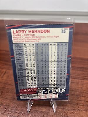 Cheap Sneaks Footwear/Sports Cards Baseball Card Larry Herndon 1988 Fleer #59 Detroit Tigers