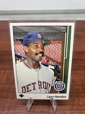 Cheap Sneaks Footwear/Sports Cards Baseball Card Larry Herndon 1989 Upper Deck #49 Detroit Tigers