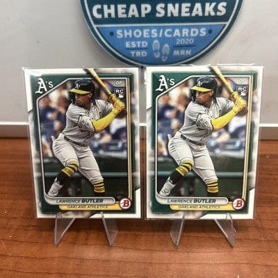Cheap Sneaks Footwear/Sports Cards Baseball Card Lawrence Butler 2024 Bowman RC Oakland Athletics Baseball Card #44