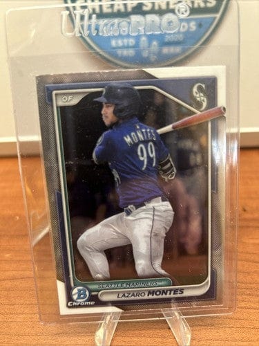 Cheap Sneaks Footwear/Sports Cards Baseball Card Lazaro Montes 2024 Bowman Chrome Prospects #BCP-110 Seattle Mariners
