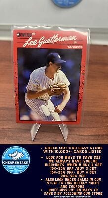 Cheap Sneaks Footwear/Sports Cards Baseball Card Lee Guetterman 1990 Donruss #127b New York Yankees