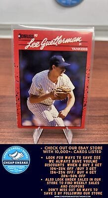 Cheap Sneaks Footwear/Sports Cards Baseball Card Lee Guetterman 1990 Donruss #127c New York Yankees