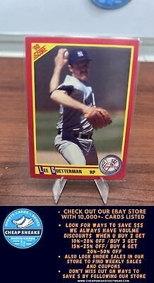 Cheap Sneaks Footwear/Sports Cards Baseball Card Lee Guetterman 1990 Score #294 New York Yankees