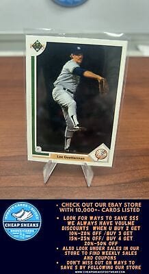 Cheap Sneaks Footwear/Sports Cards Baseball Card Lee Guetterman 1991 Upper Deck #481 New York Yankees