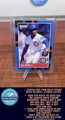Cheap Sneaks Footwear/Sports Cards Baseball Card Lee Smith 1988 Donruss #292b Chicago Cubs