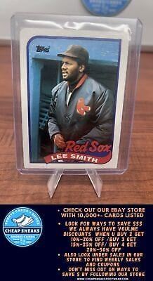 Cheap Sneaks Footwear/Sports Cards Baseball Card Lee Smith 1989 Topps #760 Boston Red Sox