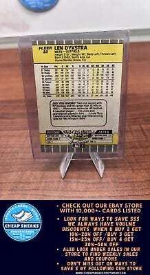Cheap Sneaks Footwear/Sports Cards Baseball Card Len Dykstra 1989 Fleer #33 New York Mets