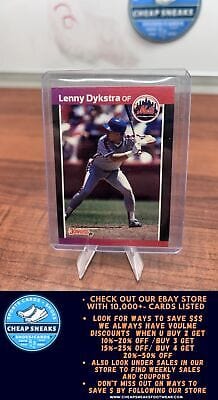 Cheap Sneaks Footwear/Sports Cards Baseball Card Lenny Dykstra 1989 Donruss #353 New York Mets