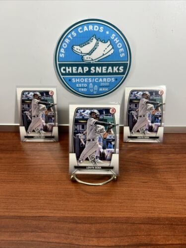 Cheap Sneaks Footwear/Sports Cards Baseball Card Lenyn Sosa 2023 Bowman Rookie Baseball Card #26 Lot(3) Chicago White S