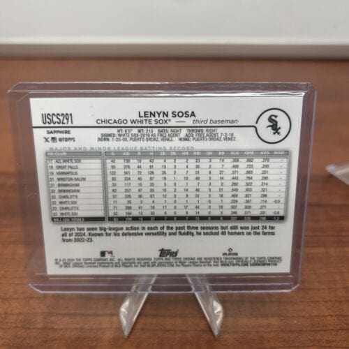Cheap Sneaks Footwear/Sports Cards Baseball Card Lenyn Sosa 2024 Topps Chrome  Update  Gold Sapphire Refractor #USCS291