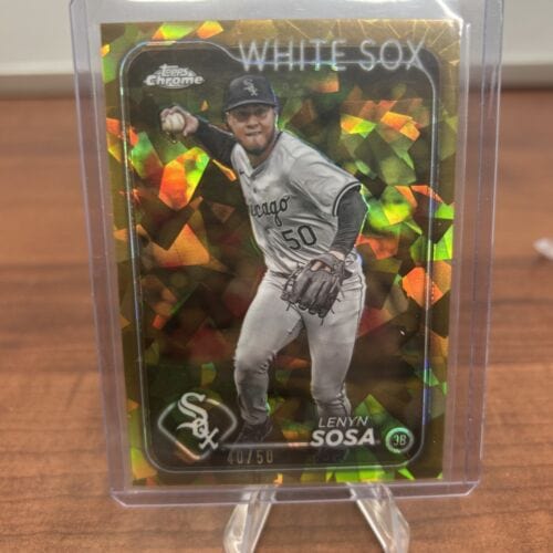 Cheap Sneaks Footwear/Sports Cards Baseball Card Lenyn Sosa 2024 Topps Chrome  Update  Gold Sapphire Refractor #USCS291