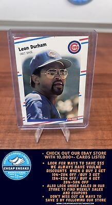 Cheap Sneaks Footwear/Sports Cards Baseball Card Leon Durham 1988 Fleer #420 Chicago Cubs