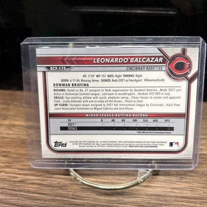 Cheap Sneaks Footwear/Sports Cards Baseball Card Leonardo Balcazar 2022 Bowman Chrome Mega Box Refractors Cincinnati Re