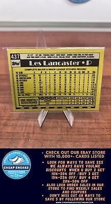 Cheap Sneaks Footwear/Sports Cards Baseball Card Les Lancaster 1990 Topps #437 Chicago Cubs