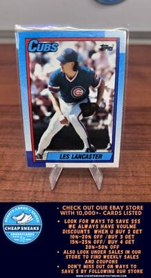 Cheap Sneaks Footwear/Sports Cards Baseball Card Les Lancaster 1990 Topps #437 Chicago Cubs