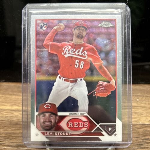 Cheap Sneaks Footwear/Sports Cards Baseball Card Levi Stoudt 2023 Topps Chrome Update Cincinnati Reds Rookie Baseball C