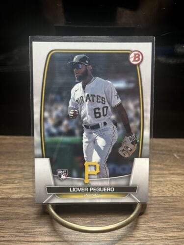 Cheap Sneaks Footwear/Sports Cards Baseball Card Liover Peguero 2023 Bowman #85 RC Rookie Card Pittsburgh Pirates