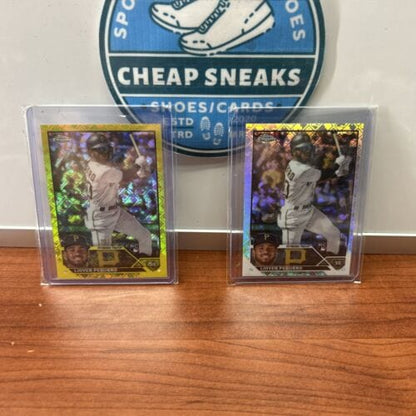 Cheap Sneaks Footwear/Sports Cards Baseball Card Liover Peguero Logofractor Lot(2)2023 Topps Chrome Yellow Logofractor