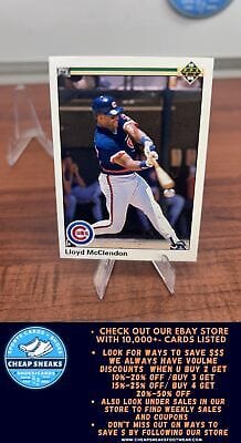 Cheap Sneaks Footwear/Sports Cards Baseball Card Lloyd McClendon 1990 Upper Deck #398 Chicago Cubs