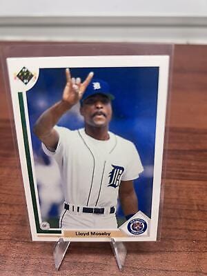 Cheap Sneaks Footwear/Sports Cards Baseball Card Lloyd Moseby 1991 Upper Deck #559 Detroit Tigers