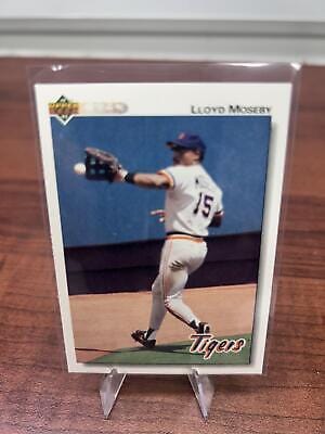 Cheap Sneaks Footwear/Sports Cards Baseball Card Lloyd Moseby 1992 Upper Deck #468 Detroit Tigers