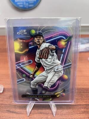 Cheap Sneaks Footwear/Sports Cards Baseball Card Logan Gilbert 2023 Topps Cosmic Chrome #67 Mariners