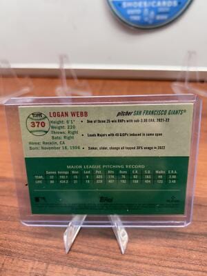 Cheap Sneaks Footwear/Sports Cards Baseball Card Logan Webb 2023 Topps Chrome Platinum Anniversary #370 San Francisco G