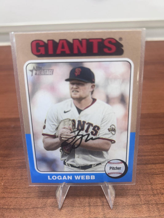 Cheap Sneaks Footwear/Sports Cards Baseball Card Logan Webb 2024 Topps Heritage #393 San Francisco Giants