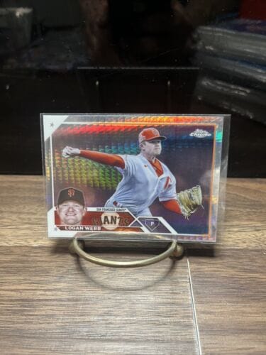 Cheap Sneaks Footwear/Sports Cards Baseball Card Logan Webb San Francisco Giants 2023 Topps Chrome Prism Refractor BBal