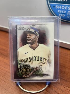 Cheap Sneaks Footwear/Sports Cards Baseball Card Lorenzo Cain 2022 Topps Allen & Ginter Chrome #190 Milwaukee Brewers