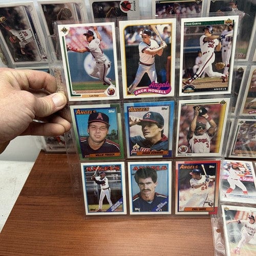 Cheap Sneaks Footwear/Sports Cards Baseball Card Los Angeles Angels 45 Card Lot Assorted Years And Players