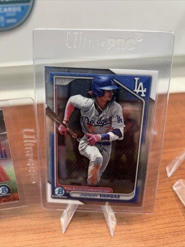 Cheap Sneaks Footwear/Sports Cards Baseball Card Los Angeles Dodgers 2024 Bowman Chrome 3 Card Lot George, Vargas, BTP-