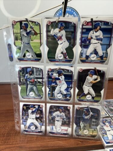 Cheap Sneaks Footwear/Sports Cards Baseball Card Los Angeles Dodgers 31 Card Lot 2023/2024 Bowman Chrome/Bowman