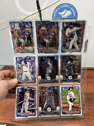 Cheap Sneaks Footwear/Sports Cards Baseball Card Los Angeles Dodgers 31 Card Lot 2023/2024 Bowman Chrome/Bowman