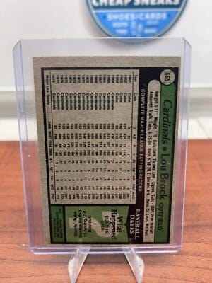 Cheap Sneaks Footwear/Sports Cards Baseball Card Lou Brock 1989 Topps #662 St. Louis Cardinals