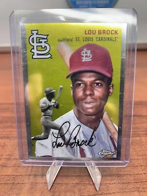 Cheap Sneaks Footwear/Sports Cards Baseball Card Lou Brock 2023 Topps Chrome Platinum Anniversary #471 Cardinals