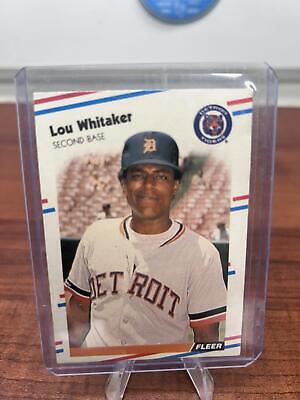 Cheap Sneaks Footwear/Sports Cards Baseball Card Lou Whitaker 1988 Fleer #75 Detroit Tigers