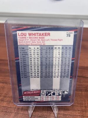 Cheap Sneaks Footwear/Sports Cards Baseball Card Lou Whitaker 1988 Fleer #75 Detroit Tigers