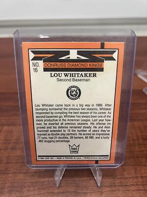 Cheap Sneaks Footwear/Sports Cards Baseball Card Lou Whitaker 1990 Donruss #16 Detroit Tigers