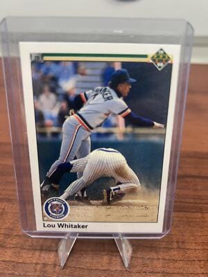 Cheap Sneaks Footwear/Sports Cards Baseball Card Lou Whitaker 1990 Upper Deck #327 Detroit Tigers