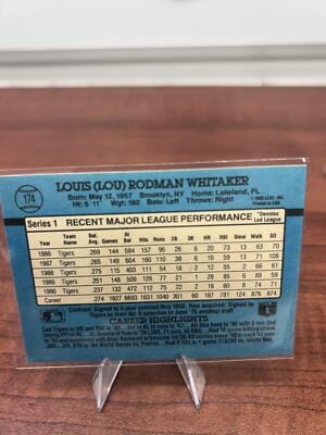 Cheap Sneaks Footwear/Sports Cards Baseball Card Lou Whitaker 1991 Donruss #174 Detroit Tigers